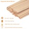 200 Pcs Thicked Wood Candle Wicks for Candle Making, 5.1 X 0.51X 0.06 Inch Upgrade Wood Wicks, Wooden Wicks Box Includes Iron Stander, Glue Dot, and Warning Labels (50 Sets)